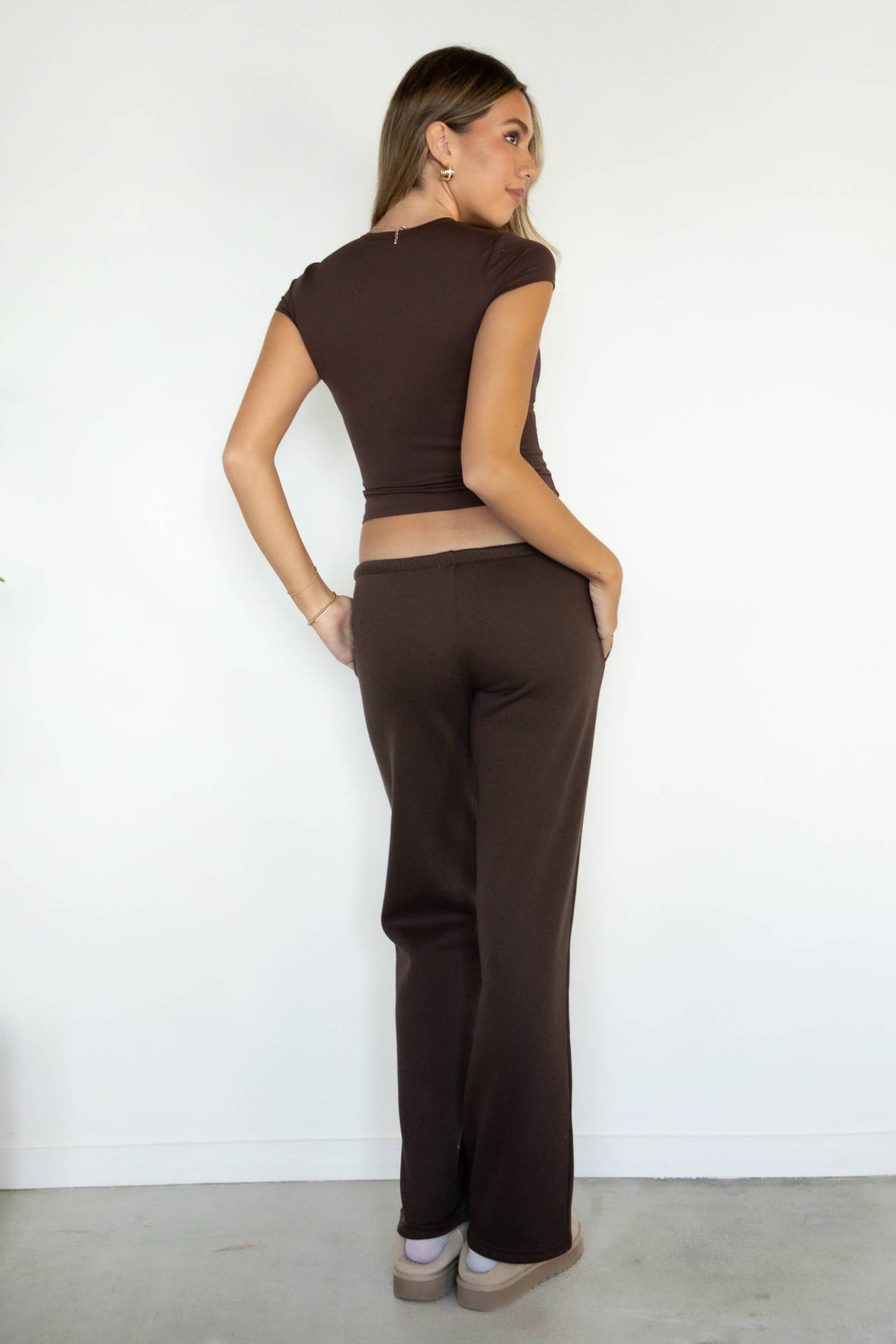 Emory Lightweight Fleece Wide Leg Pants