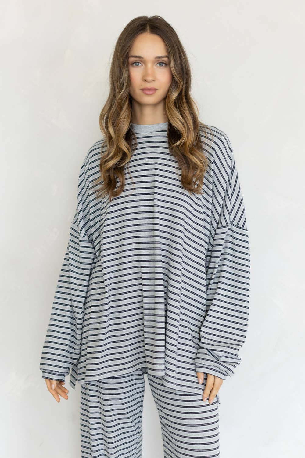 Lorenze Stripe Top