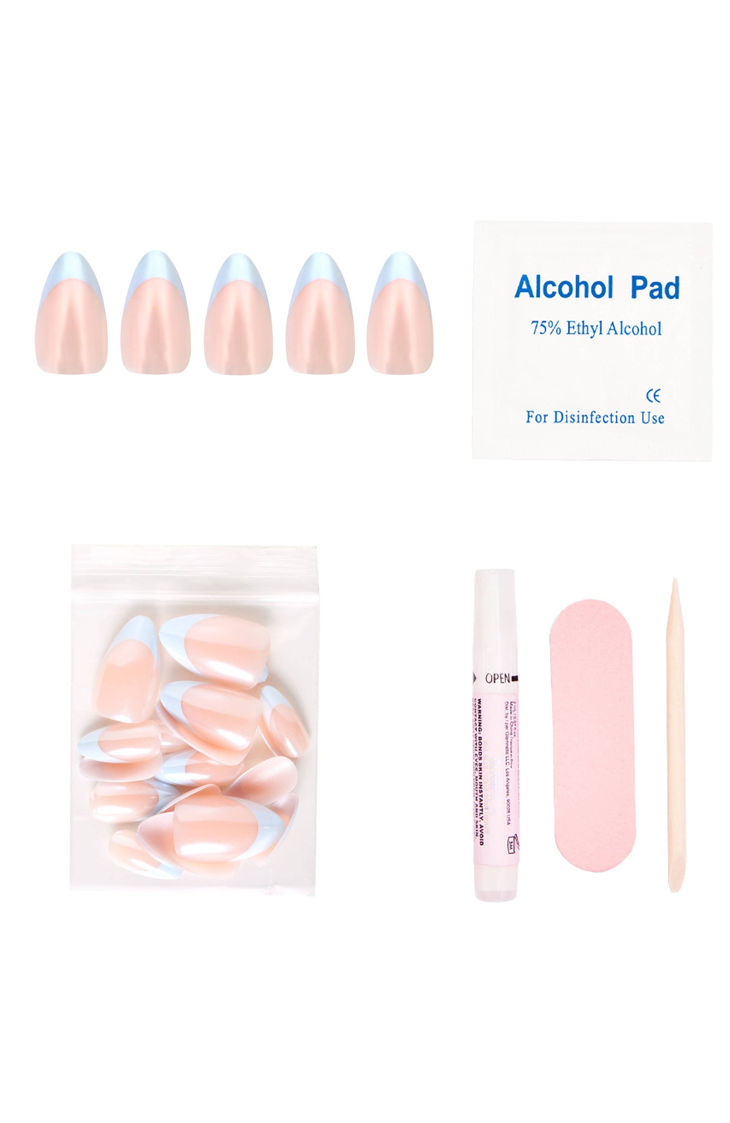 Blueberry Icing Press-On Nails