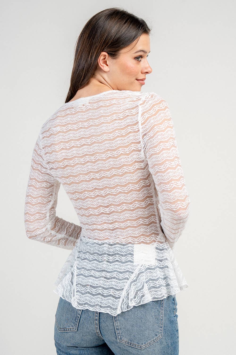 Riley Sheer Lace Top