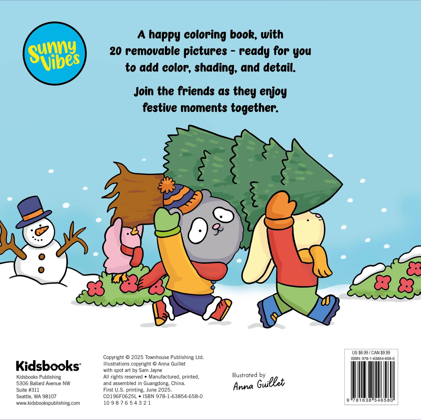 Snuggly Christmas: Coloring Book
