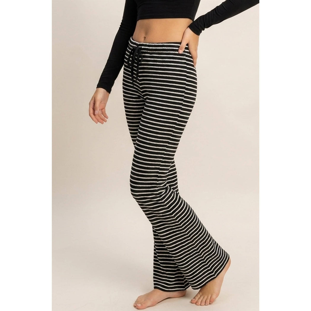 Striped essential pants