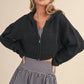 Kat Knit Zip Up Hoodie Sweater