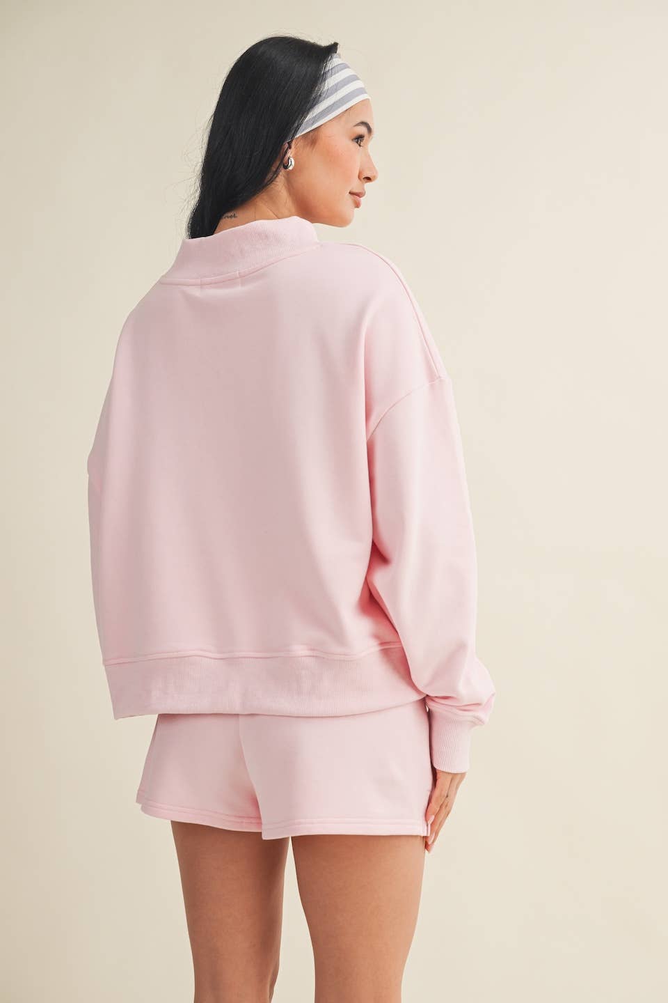 Salty Oversized Mock Neck Sweatshirt