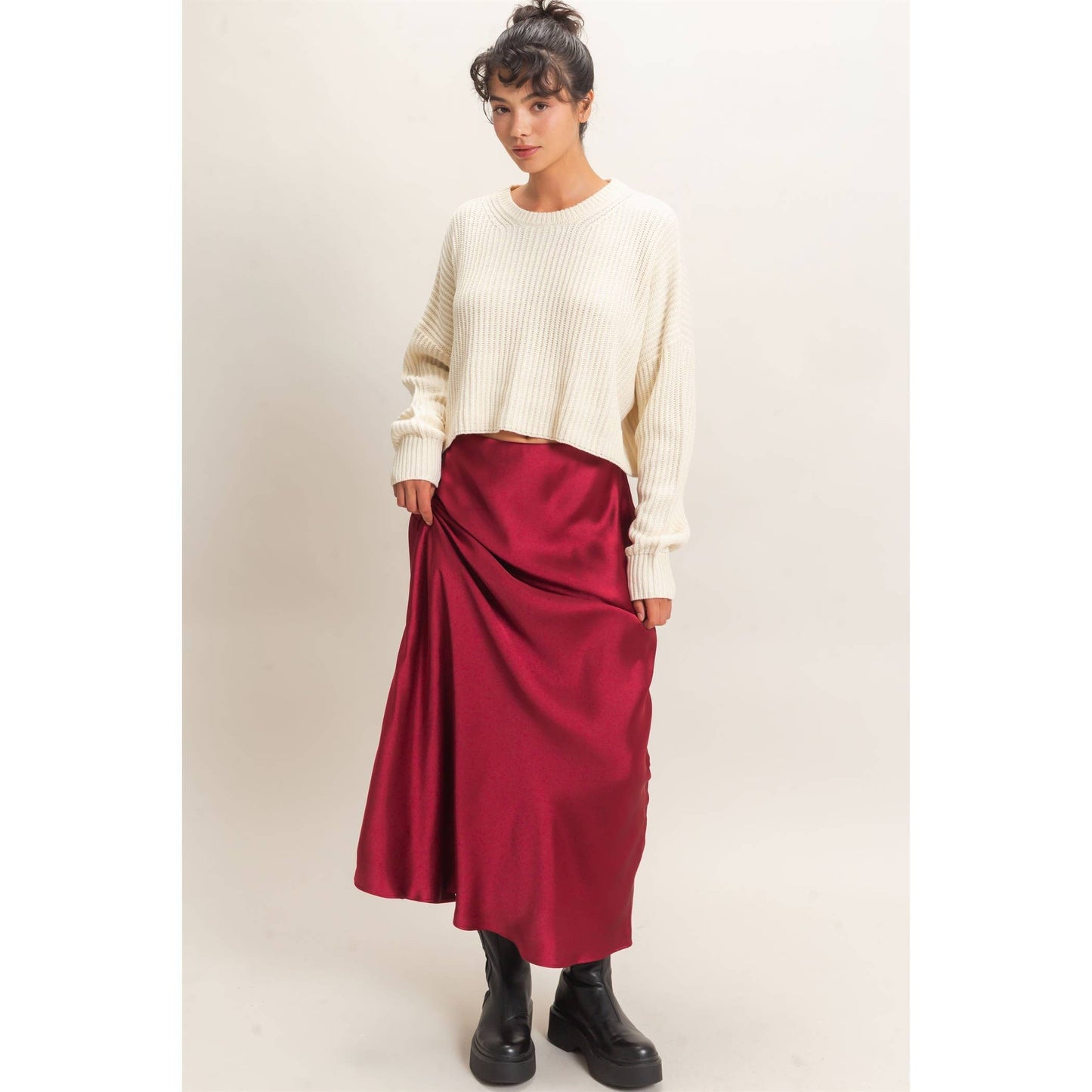 Satin Maxi Skirt