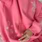 Hibiscus Pink Tropical Embroider Hoodie