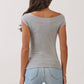 Polka Dot Boat neck Top