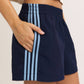 Navy Nylon Shorts