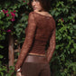 Sheer Lace Long Sleeve Top
