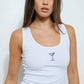 Martini Embroidered Tank