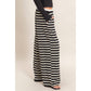 Striped Wide-Leg Pants