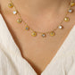 Sylvain 18K Gold Non-Tarnish CZ Shell Charm Necklace
