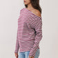 Off The Shoulder Stripe Top