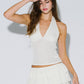 Emily Halter V Neck Top