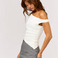 Edgy Elegance Asymmetrical Top