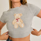 Short Sleeve Teddy Bear Top