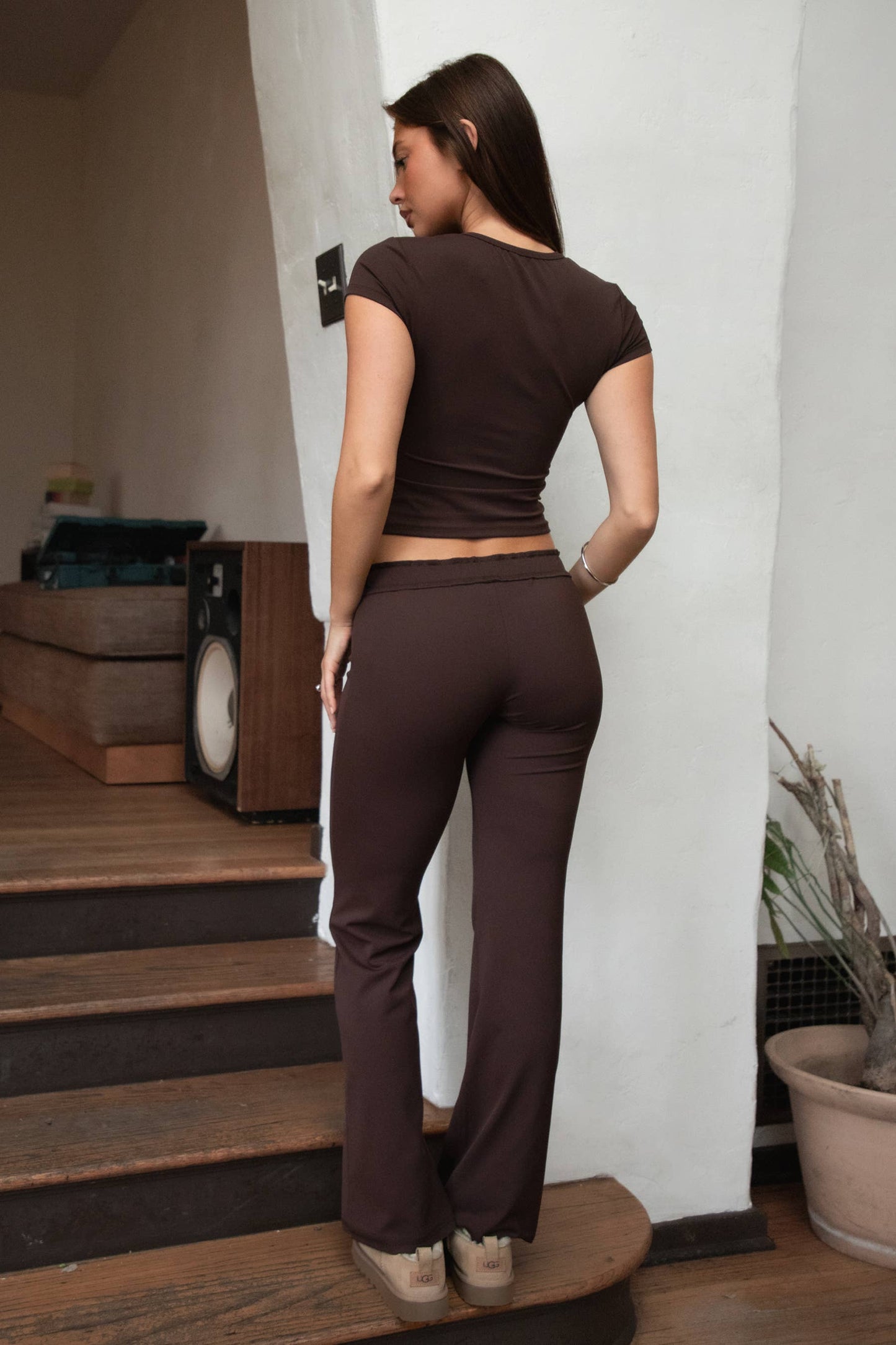 Mila Fold Over Wide Leg Pants