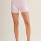 Ditsy Print Contrast Binding Biker Shorts