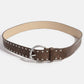 Metallic Studded Vegan Leather Belt