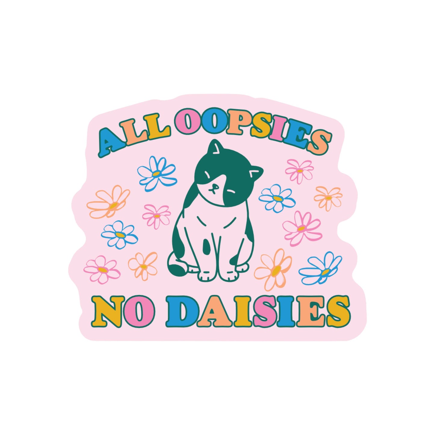 Oopsey Daisy Cat Vinyl Sticker