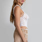 Stretch Mesh Lace Bodysuit