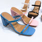 Double Strap Block Heel Sandal