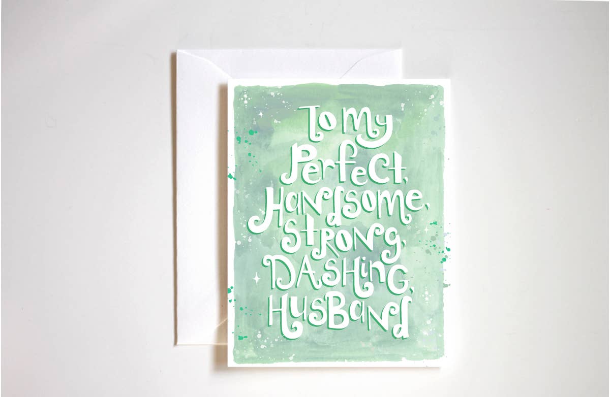 Perfect husband father's day card