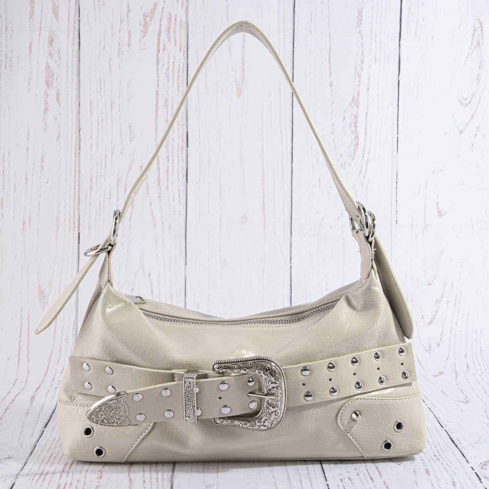 Studded Western Buckle Bag