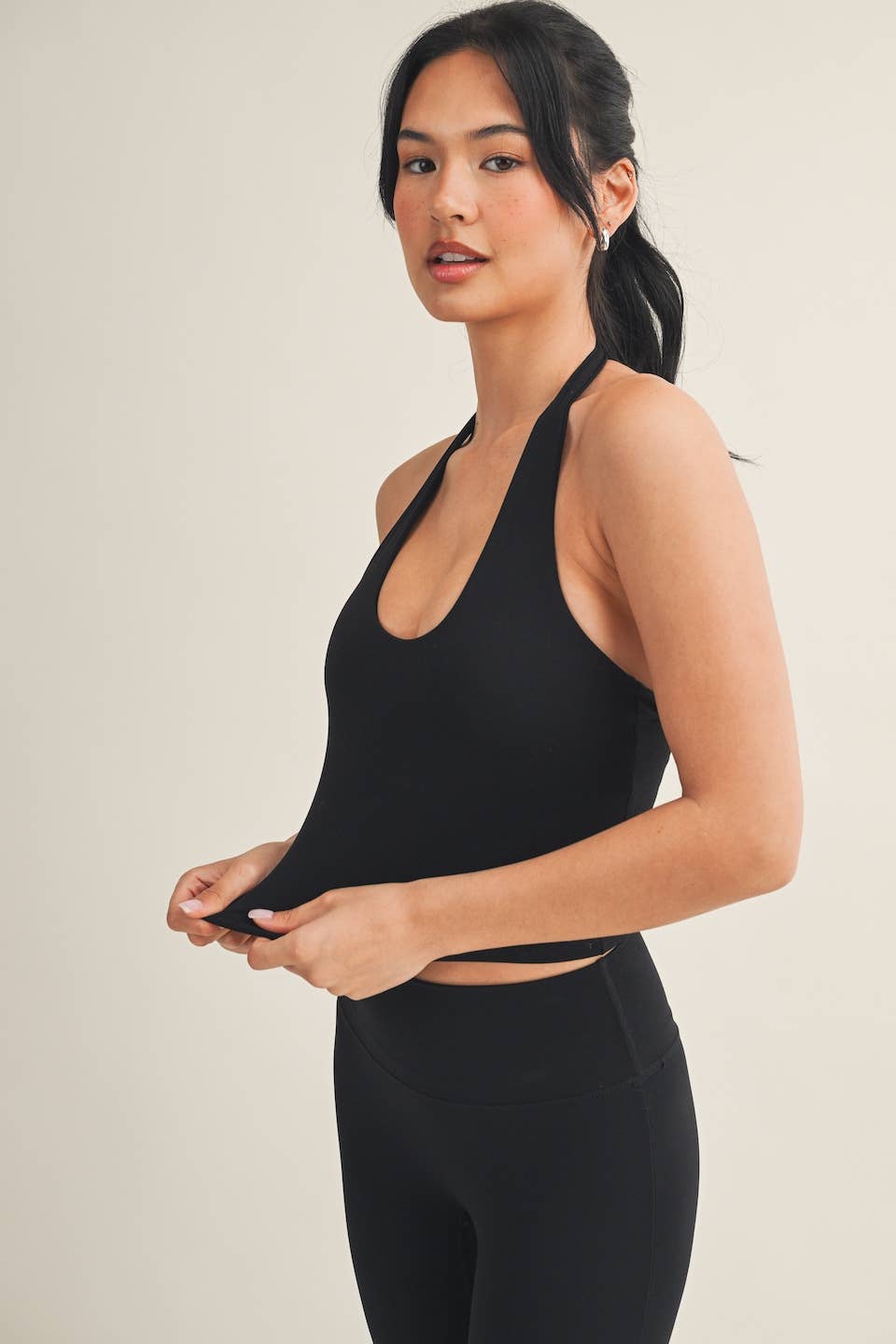 Scoop Neck Halter Top