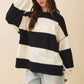 Contrast Panel Long Sleeve Slouchy