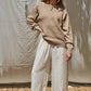 Knit Sweater Crew Neck Pullover Top