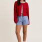 Round Neck Sweater Cardigan