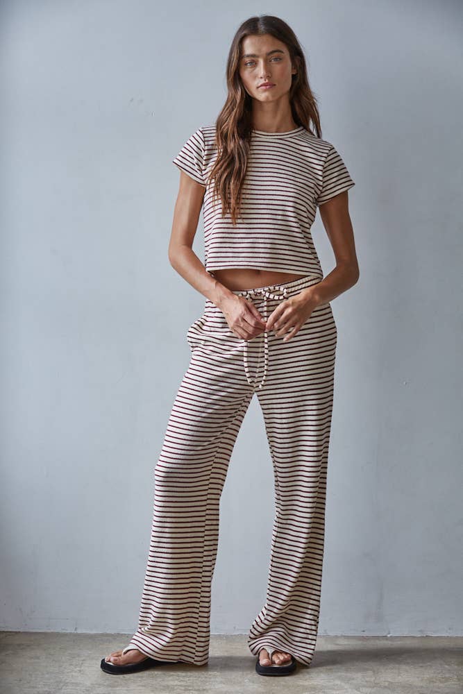 Striped Flare Pants