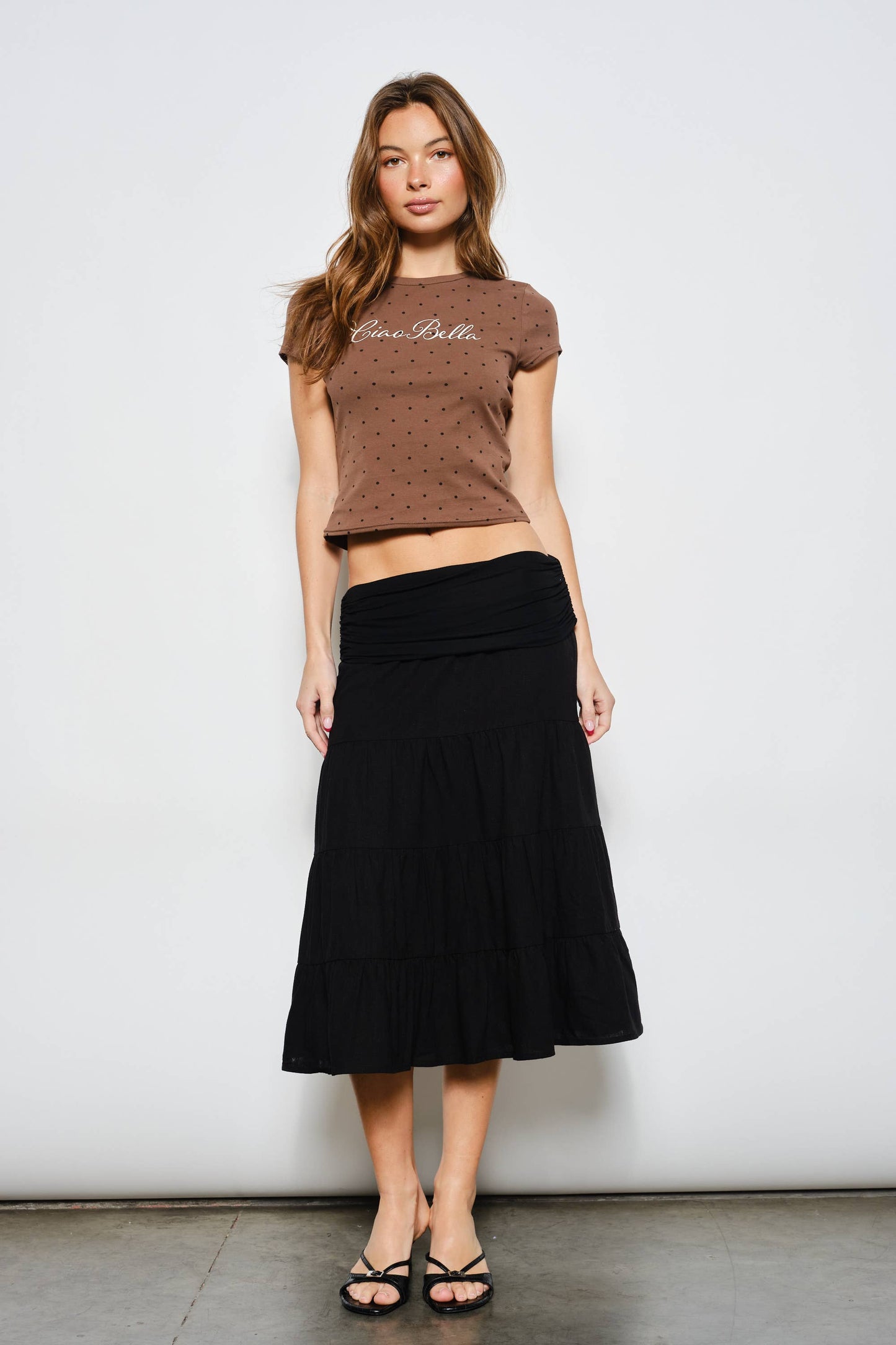 Regan Fold Over Skirt Midi