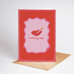 Birthday Babe Lipstick and Lit Candle Glam Greeting Card