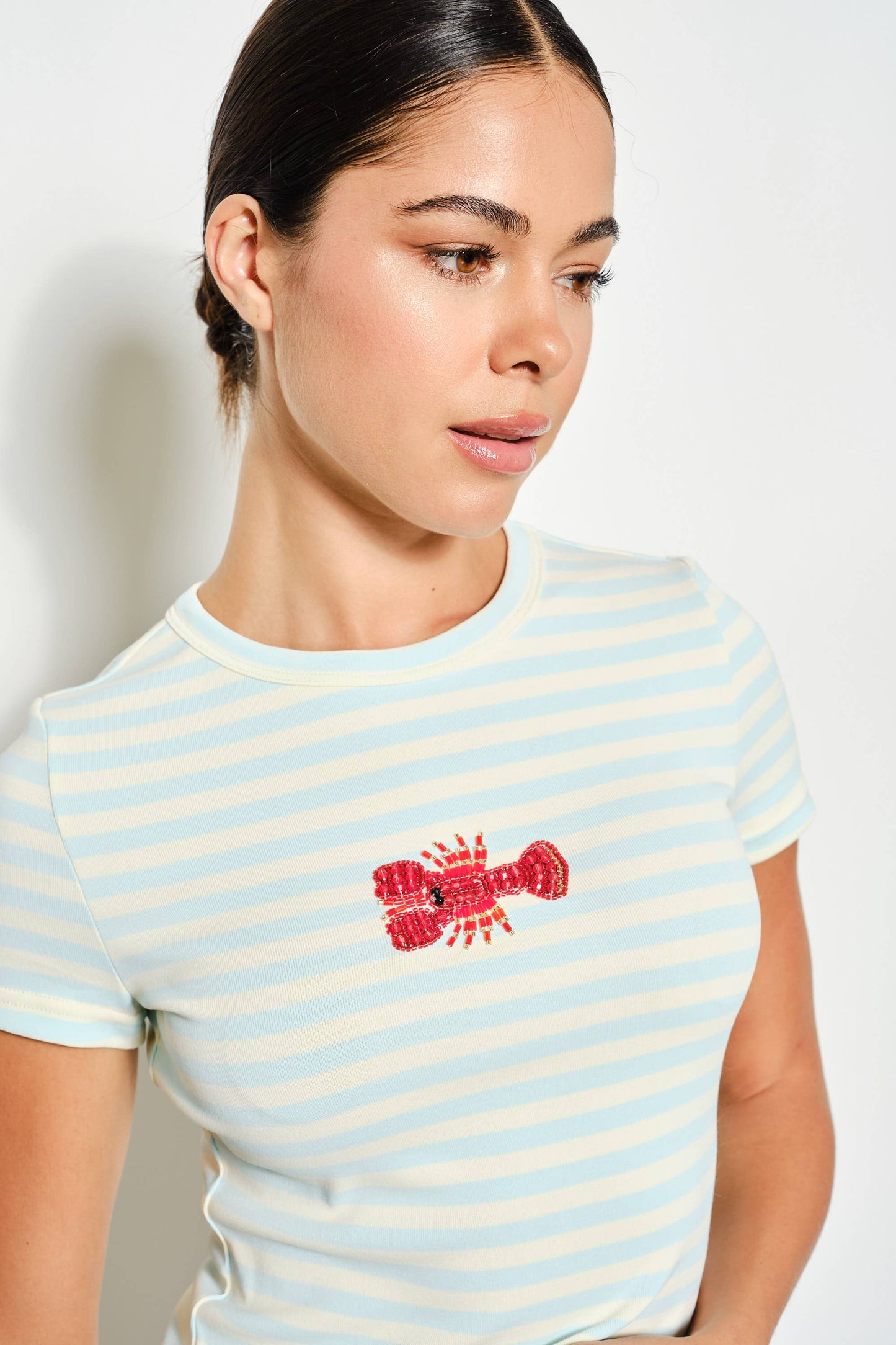 Lobster Beaded Tee