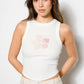 Flower Embroidery Tank