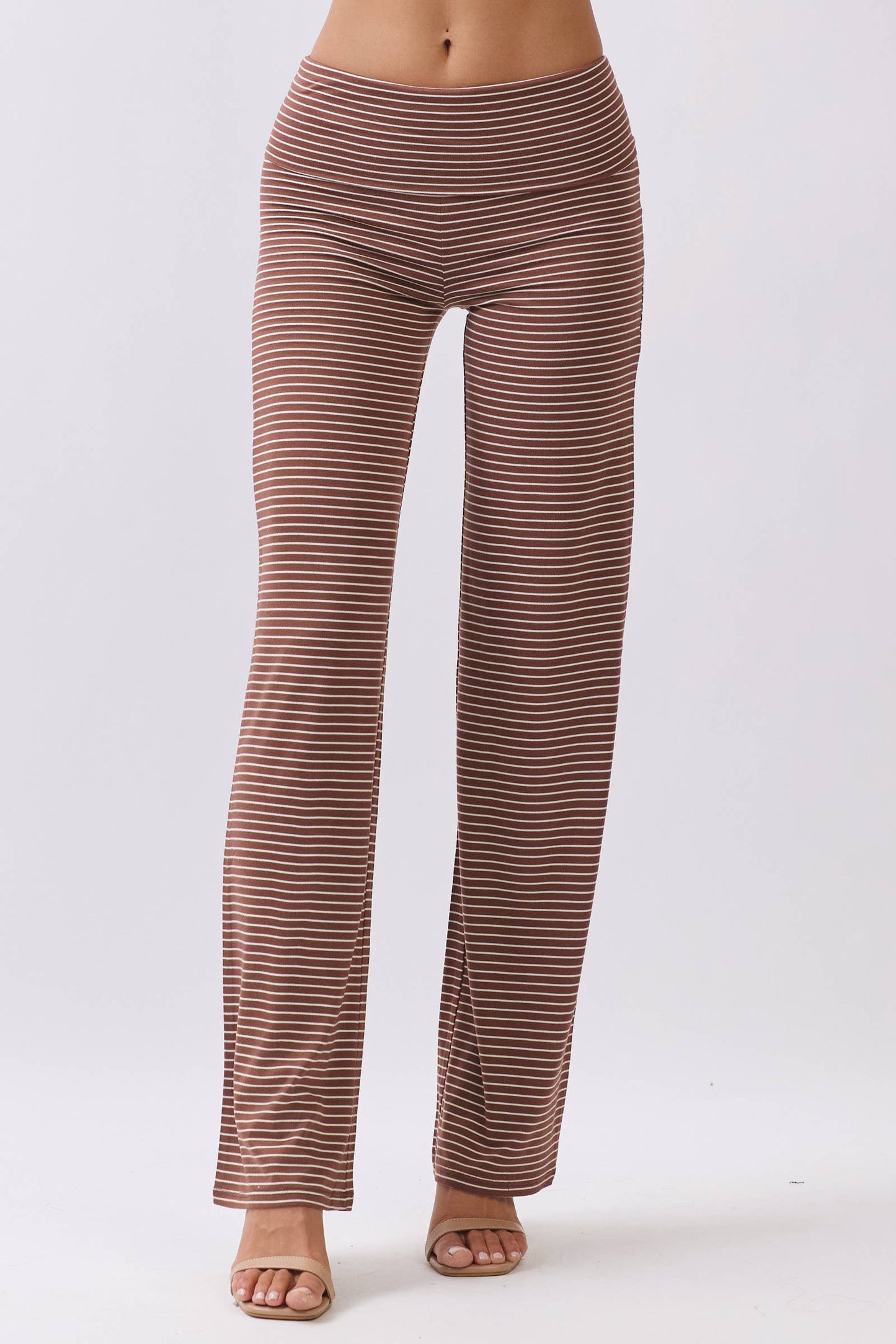 Striped Straight Leg Bottoms