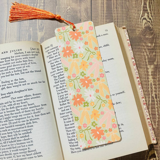 Tassel Spring Bows Bookmark