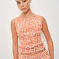 AINSLEY SMOCKED GINGHAM TANK