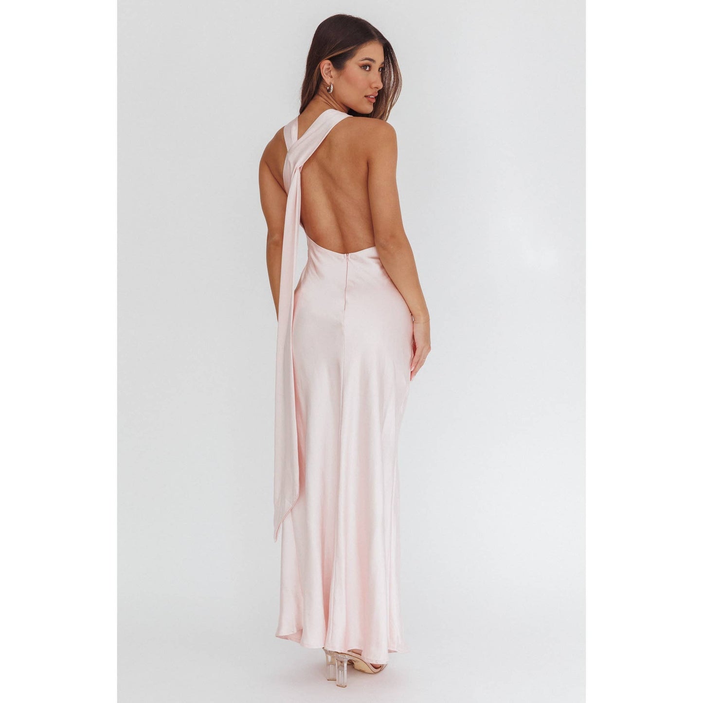 One Shoulder Asymmetrical Maxi Dress