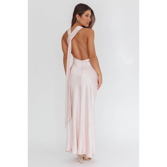 One Shoulder Asymmetrical Maxi Dress