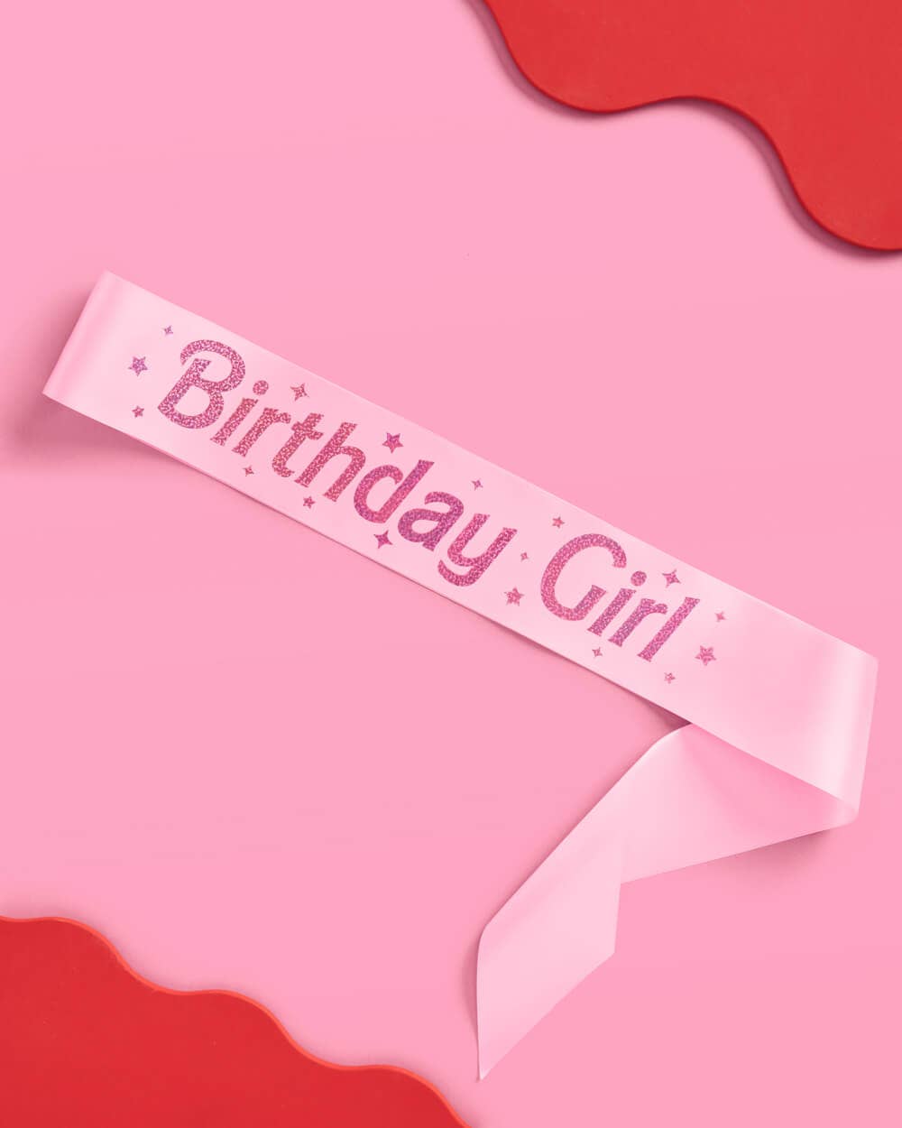 Baby Pink Birthday Girl Sash