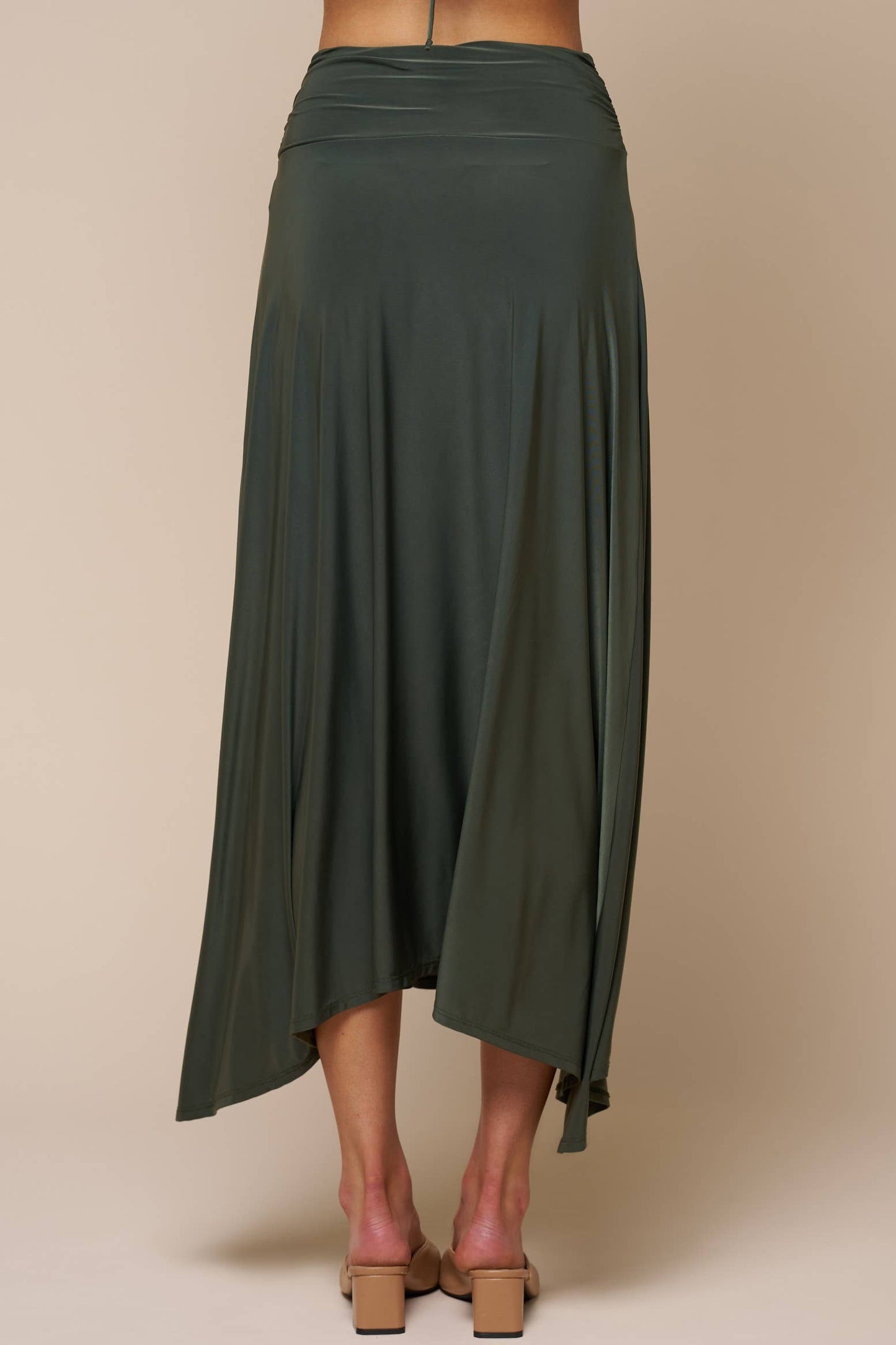 Golden Buckle Maxi Skirt