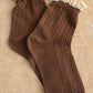 Pointelle Lace Trim Socks
