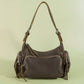 Multi Pocket Leather Shoulder Bag
