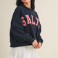 Salty Oversized Mock Neck Sweatshirt