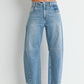 Light Barrel Jean w/ Seams