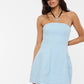 Solid Straight Tube Mini Dress