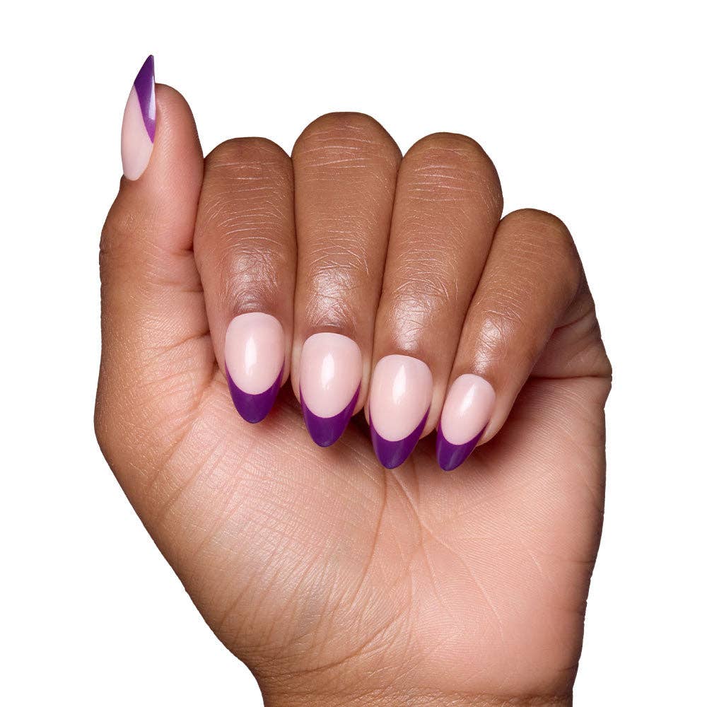 Plum Press-On Nails